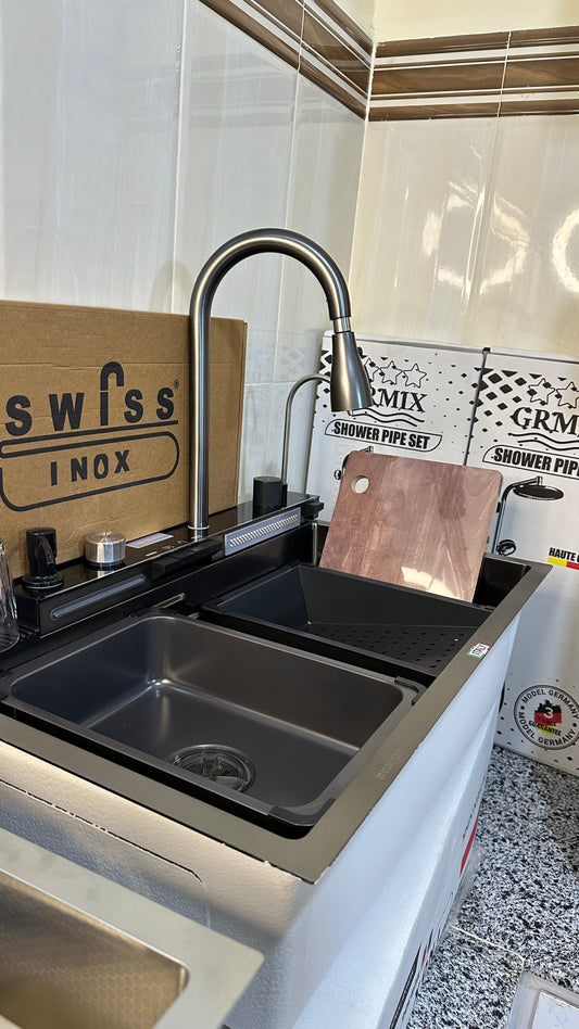 Evier de cuisine 05 bouttons SWISS INOX®