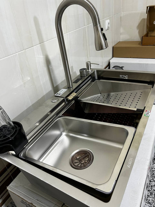 Evier de cuisine 02 bouttons SWISS INOX®
